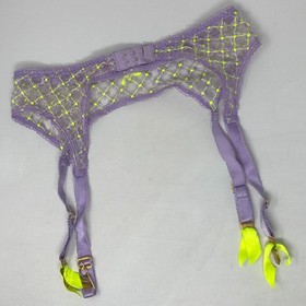 Agent Provocateur Nancee Lilac Yellow Suspender AP4 Large