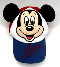 Disney Parks Mickey Mouse Infant Hat With Ears Cotton Snapback One Size