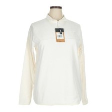 NWT The North Face Women s TKA Glacier Zip Fleece Pullover XL Gardenia White
