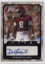 2021 Leaf Pro Set Power Base Purple Spectrum Foil 1/25 DeMarvin Leal Auto 11wy