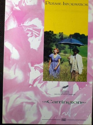 Carrington - Emma Thompson - Christopher Hampton - Jonathan Pryce - Presseheft