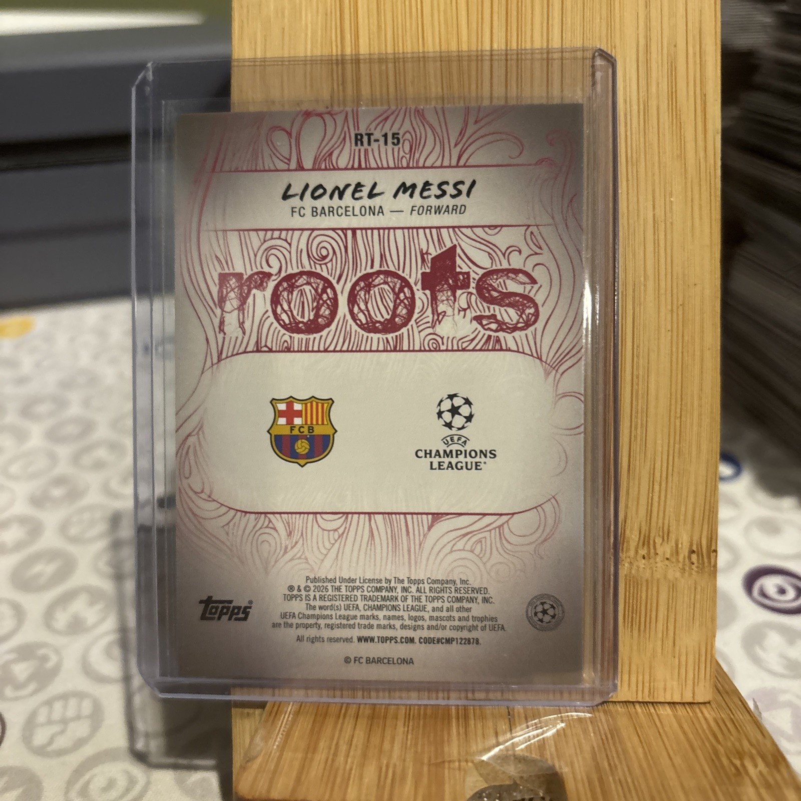2025-26 Topps Uefa Club Competitions - Roots Lionel Messi #RT-15 view 2