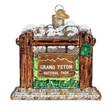 Old World Christmas Grand Teton National Park Glass Ornament FREE BOX 36269 New