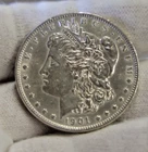 1901 O US Morgan Silver Dollar $1 AU (Cleaned)