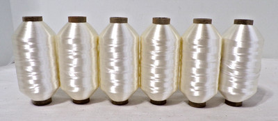 6 Spools Of Standard Thread NATURAL COLOR THREAD -See Below