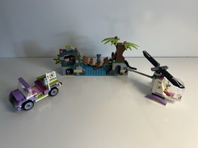 LEGO Friends Jungle Bridge Rescue 41036 w/ Jungle, Vehicle & Helicopter