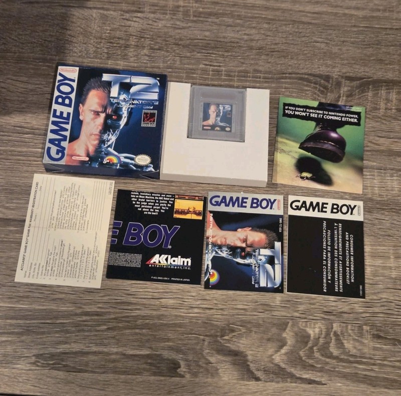 T2 TERMINATOR JUDGMENT DAY 1991 NINTENDO GAME BOY TOTALLY COMPLETE COLLECTORS