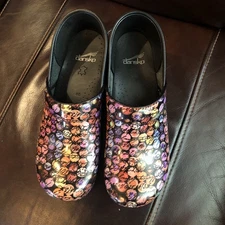 Dansko Professional Clogs Women’s EU 40 US 9.5–10 Circle Dots Multicolor