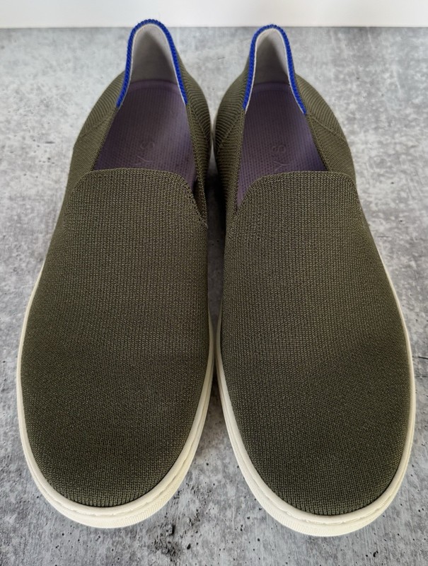 Rothy's The Original Slip On Comfort Shoes Sneakers Green Women’s Size 9