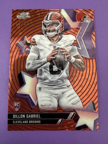 2025 Topps Cosmic Chrome Dillon Gabriel Orange Refractor (RAW)