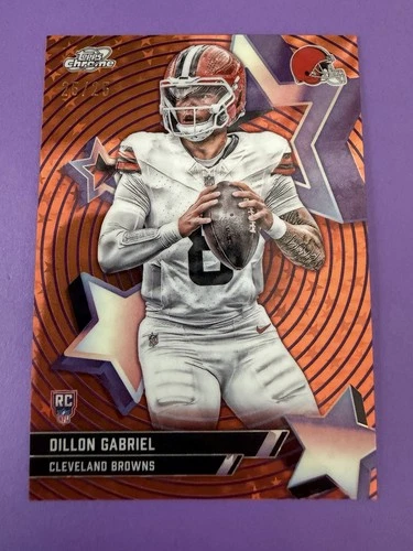 2025 Topps Cosmic Chrome Dillon Gabriel Orange Refractor (RAW)