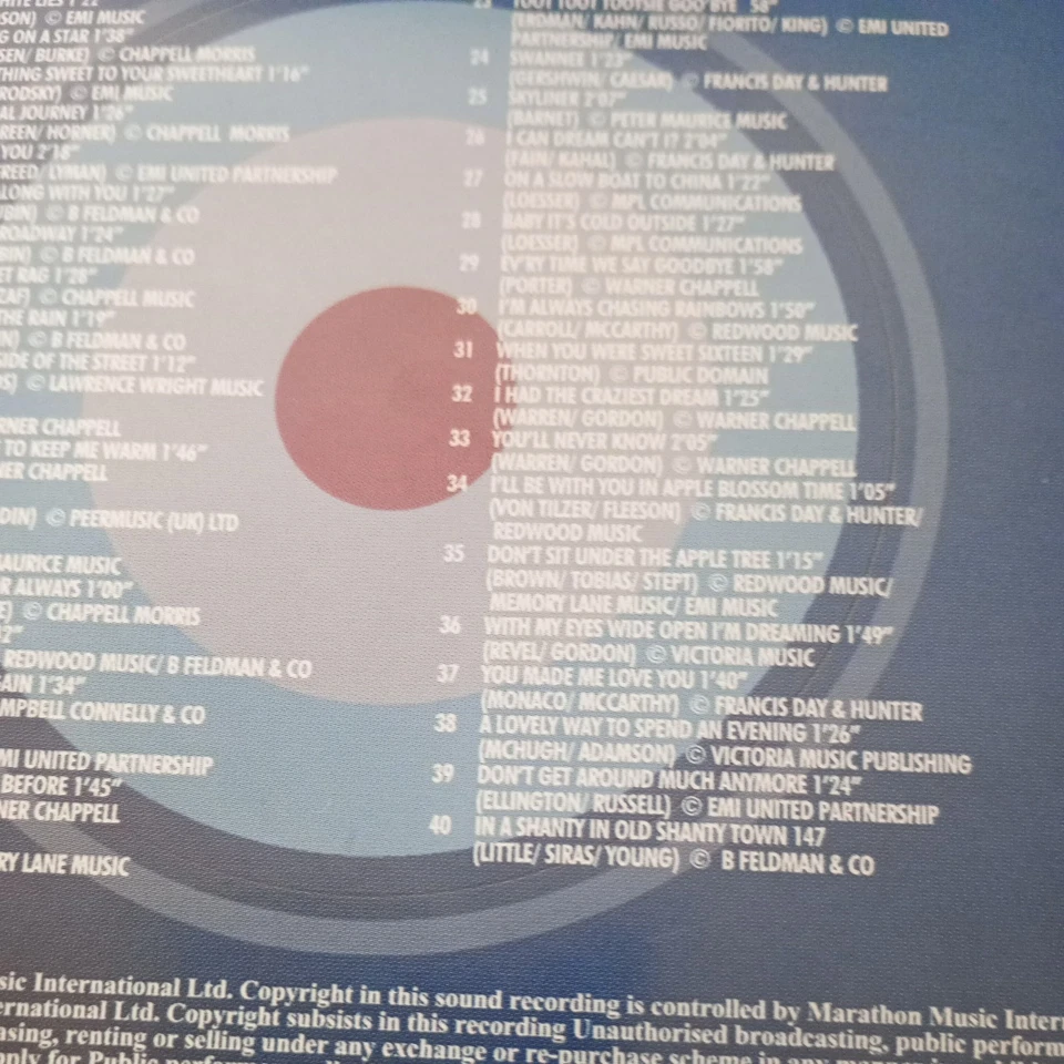 40's Mania CD Rosemary Squires Mike Sammes Al Saxon 40 non stop songs no case - Image 3 of 3