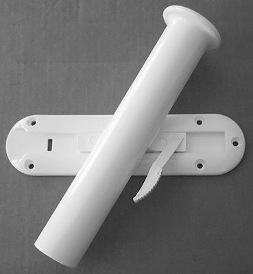 roll bar fishing rod holder ROD-UP Mount for Trucks with Pass-Thru Windows Beach Carts Roll Control PVC 11" Track