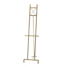 Art Painting Display Stand Gold Metal Large Free Standing Easel Chain Support