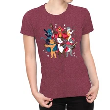 1Tee Womens Dungeons & Cats T-Shirt