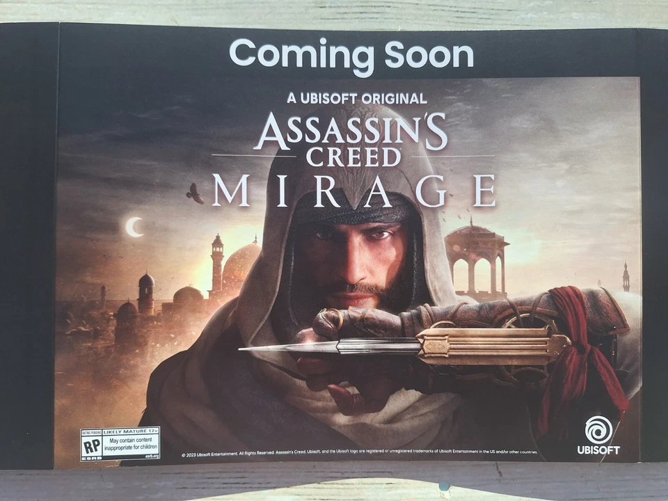 Assassin's Creed Mirage Game Stop Advertising Poster Shelf Display 12x2.5x9 - Image 2 of 4