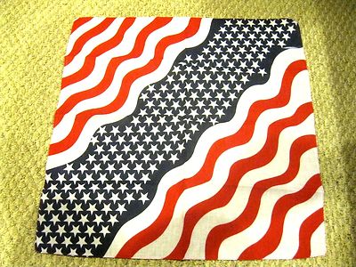 American Flag Red,White,Blue Bandanna Face Mask,Head Wrap,Scarf,Wristband-New!V2