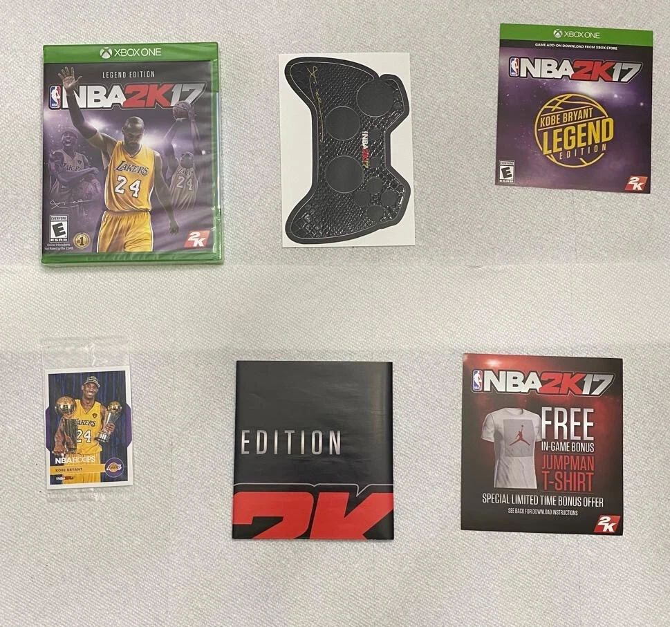 New Kobe Bryant NBA 2K17 Legend Edition Xbox One Collectors Bundle