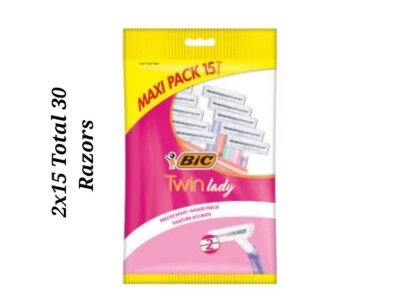BIC Twin Lady Rasierer, 15 Stück x 2 30 Rasierer insgesamt. 