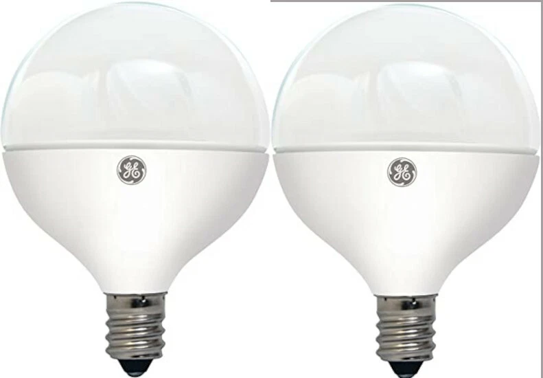 (2) GE Lighting 37892 5 Watt E12 G25 Globe Frosted Soft White LED Dimmable Bulb - Image 3 of 4