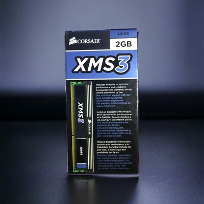 Corsair XMS3 2GB (1x2GB) RAM PC3-10600 DDR3-1333MHz SDRAM computer memory PC sti