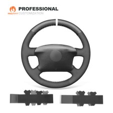 Black Suede Leather Car Steering Wheel Cover For Vw Golf 4 Jetta Passat Eurovan Black Suede Leather Car Steering Wheel Cover For Vw Golf 4 Jetta Passat Eurovan