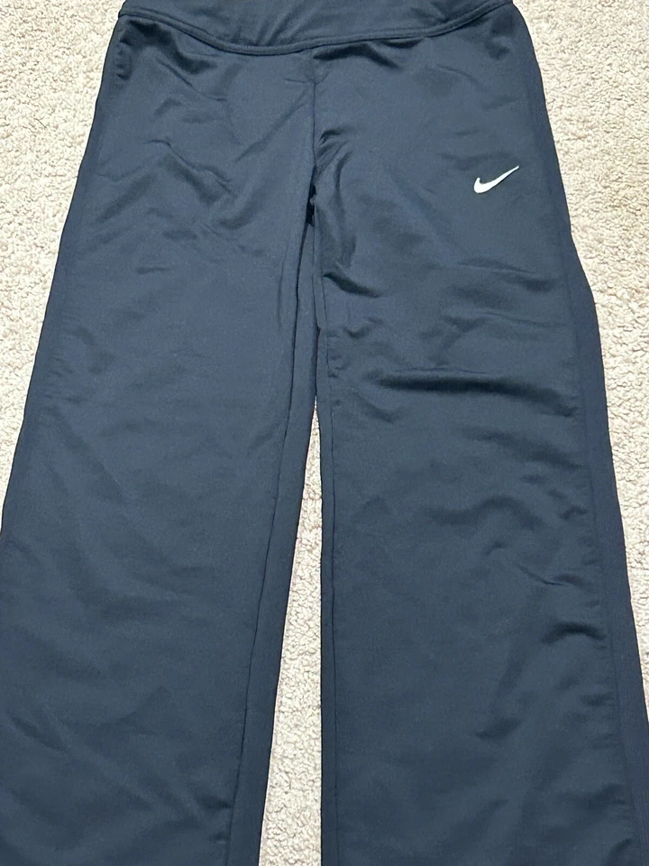 Nike Girls Dri-Fit Leggings Sz Medium Black Stretch Athletic Comfort - Image 3 of 4