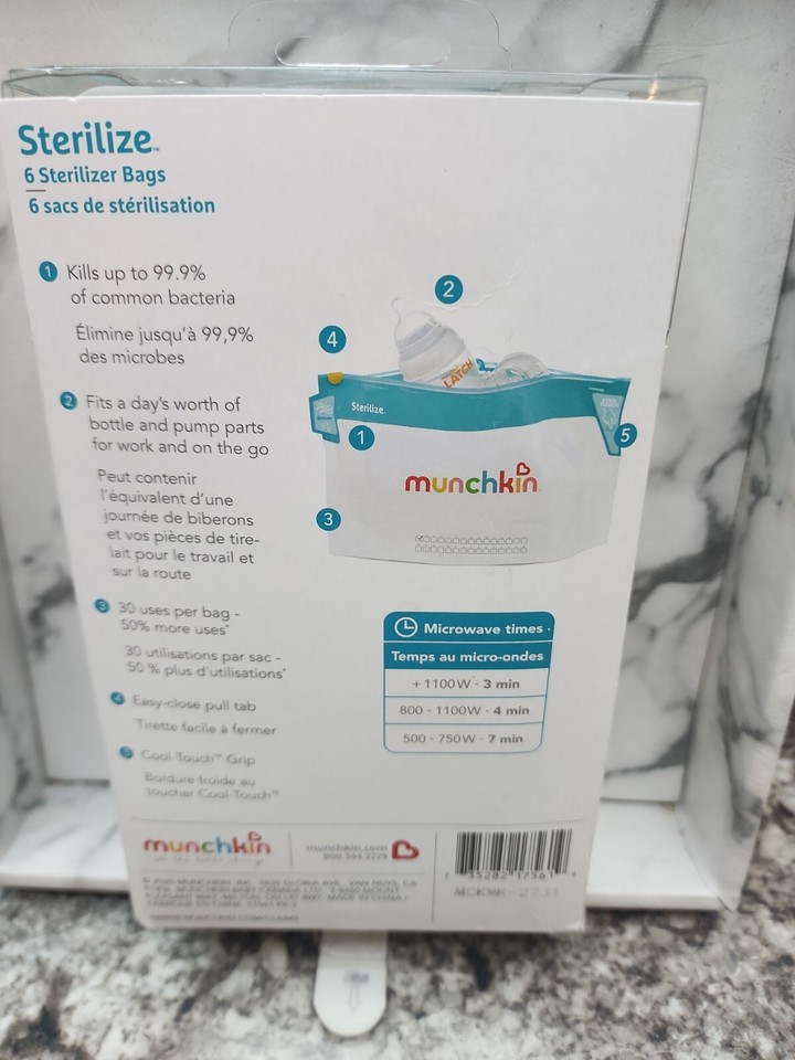 Munchkin Jumbo Microwave Sterilizer Bags 6 Ct EBay munchkin-jumbo-microwave-sterilizer-bags-6-ct-ebay