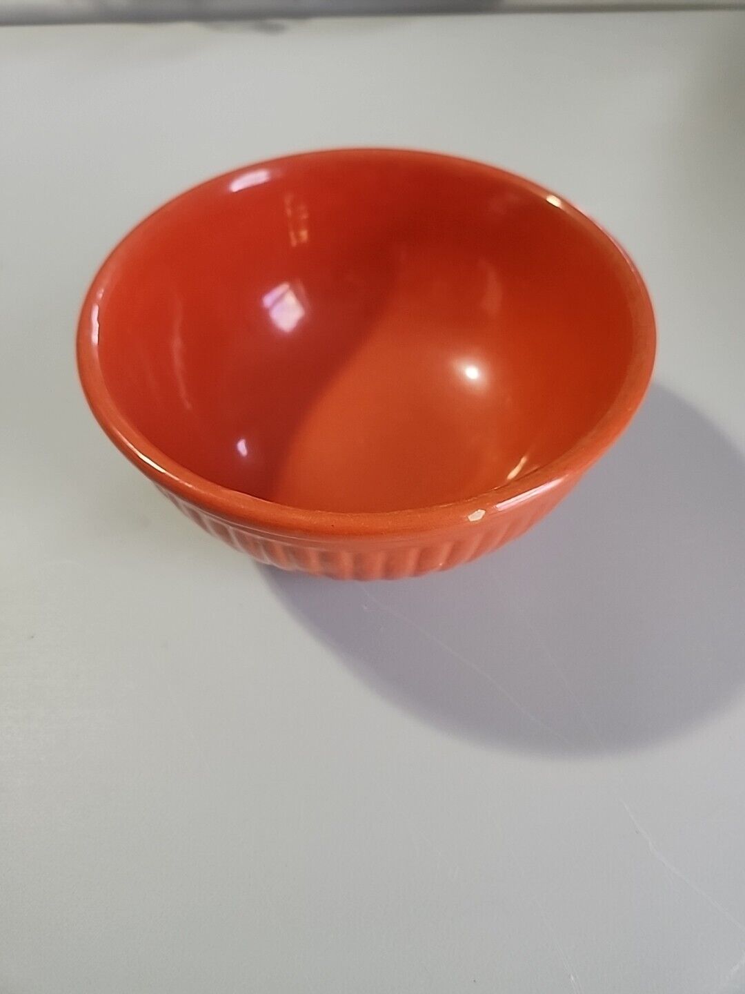 Vintage Red, Red Wing Pottery Mixing Bowl 7" - Like Fiestaware