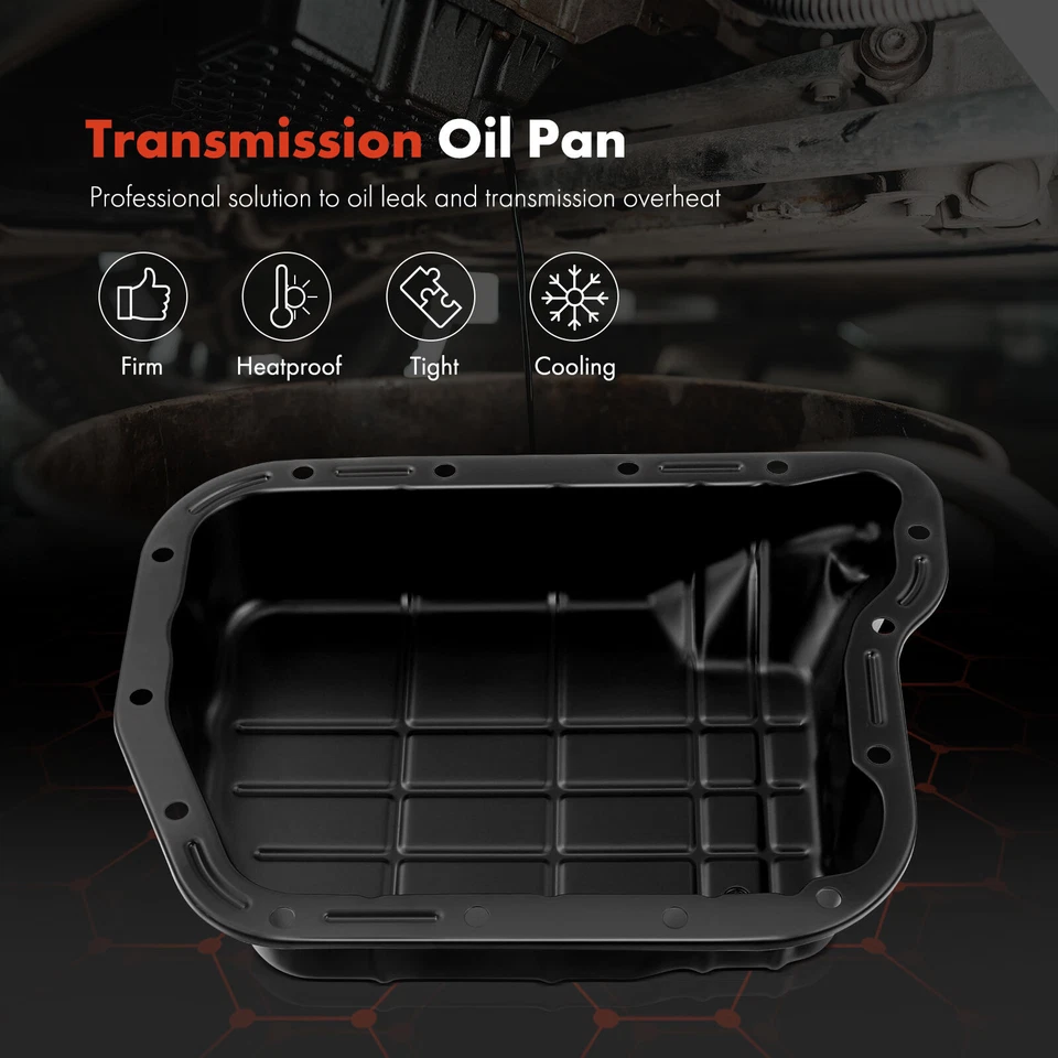 Pan de aceite de transmisión con tapón de drenaje para Dodge B1500 Ram 1500 Ram 2500 Ram 3500 Foto 3 de 4