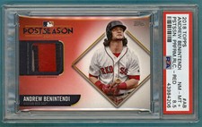 2018 Topps Postseason Relics Andrew Benintendi Game Used Jersey PSA 8.5 - #AB 