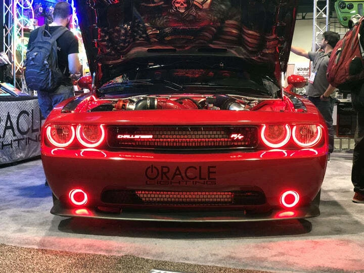 Oracle 08-14 Fits Dodge Challenger Surface Mount LED Headlight Halo Kit 1292-334 - Image 3 of 4