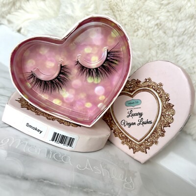 Velvet 59 Luxury Vegan Black Faux Lash Strip Set, Volume Wispy Eyelashes New Box