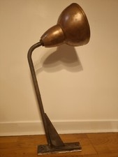 Holophane Lampe Cuivre  Lampadaire d'usine  Atelier Rétro Manche Applique