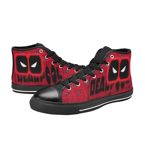 Deadpool Custom High Tops Sneakers Canvas Men Shoes