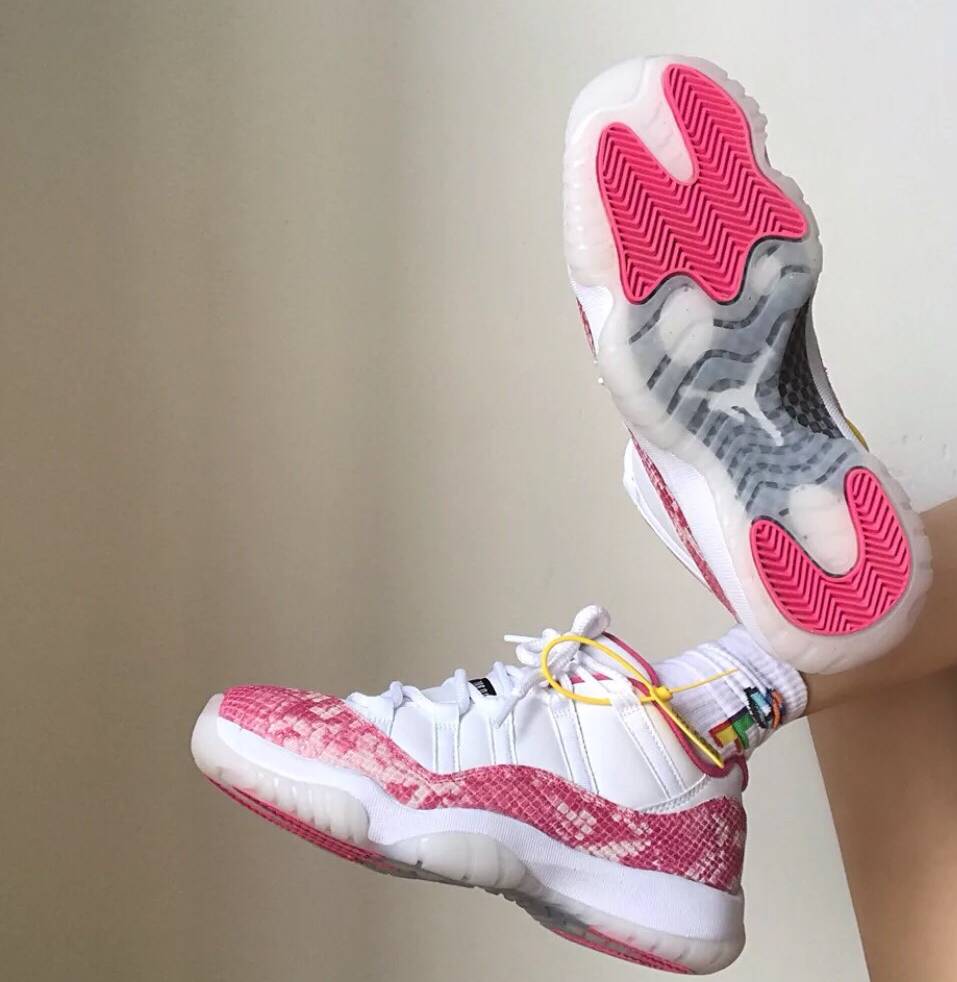 Nike Air Jordan 11 Retro Low Pink Snakeskin 2019 Women's AH7860