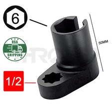 Oxygen Sensor Socket Wrench 1/2" Dr. x22mm x 50mmL Car Auto Repair Tool