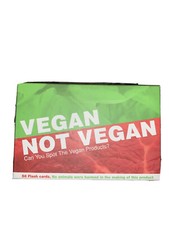 Vegan Not Vegan "Can you spot the Vegan Products?" card