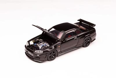 HW NISSAN SKYLINE GT-R（R34）BLACK WING レア 1/72 UCC NISSAN SKYLINE GT-R R34 BLACK JAPAN Promo diecast