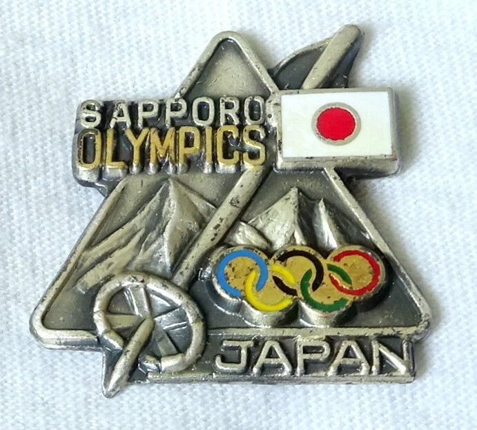 Sapporo 1972 Event Olympics Fan Pin, Buttons for sale | eBay