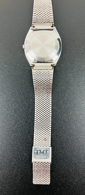 SEIKO WATCH QUARTZ 4122-8000 SILVER GRAY STAINLESS STEEL DATE | eBay