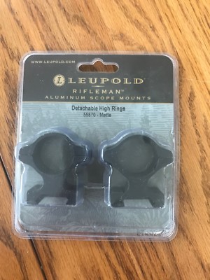 Leupold Rifleman 1 '' Hohe Matt Abnehmbare Ringe - 55870 Matt Schiffe N 24h