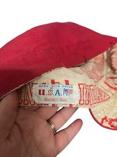 Vintage Indiana Red Harriet’s Hats Made In The USA 🇺🇸 IU Crimson Cream Sports