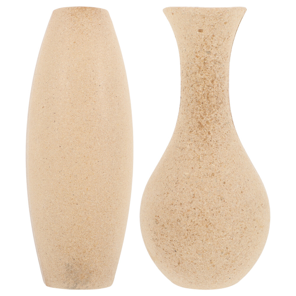 Unfinished Wood Vase Set Handmade DIY Flower Container eBay