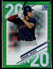 2020 Bowman Draft 20 in '20 Autographs Green Refractor Carson Tucker Auto 12/99