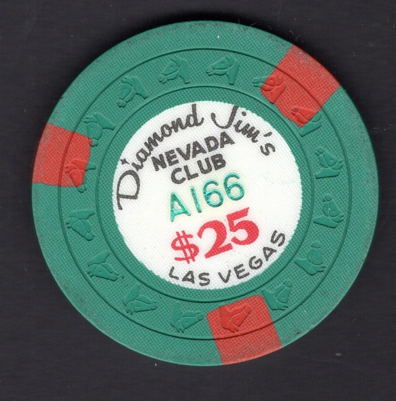 Diamond Jim's Nevada Club $25 Chip, Las Vegas NV