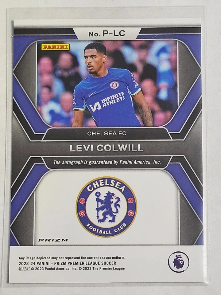 2023-24 Panini Prizm Premier League Penmanship Green Pulsar Levi Colwill #P-LC - Image 2 of 2