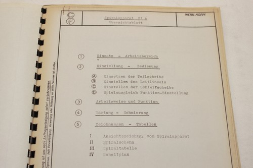 Betriebsanleitung - Universal-Werkzeugschleifmaschine - SAACKE - UWIIIA Bj 1979 - Bild 2 von 3