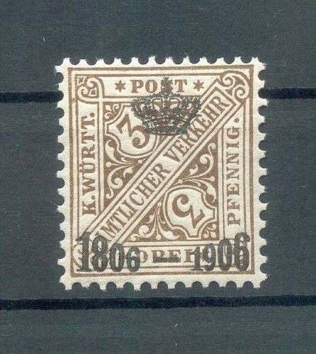 Württemberg KRÖNCHEN 218 LUSUOSO MNH MINT 16EUR