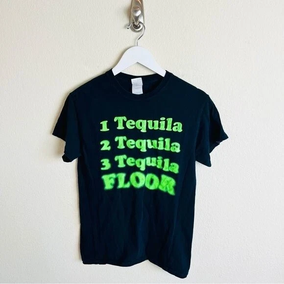 Black and neon hotsell green graphic tee